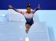 Simone Biles at the Tokyo 2020 Olympic Games Women's Gymnastics Balance Beam Final - Source: Getty